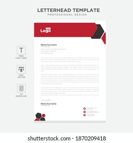 Simple creative modern letter head templates for project design, Vector illustration