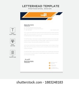 Simple creative modern letter head templates for your project design, Vector illustration