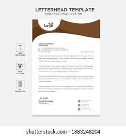 Einfache, moderne Briefkopfvorlagen für Ihr Projektdesign, Vektorgrafik