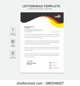 Simple creative modern letter head templates for your project design, Vector illustration