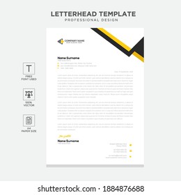 Simple creative modern letter head templates for your project design, Vector illustration