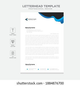 Simple creative modern letter head templates for your project design, Vector illustration