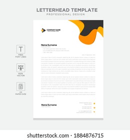 Simple creative modern letter head templates for your project design, Vector illustration