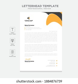 Simple creative modern letter head templates for your project design, Vector illustration