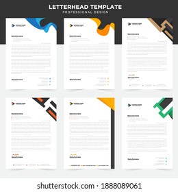Simple creative modern letter head templates for your project design, Vector illustration