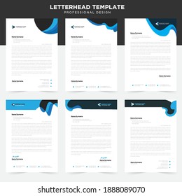 Simple creative modern letter head templates for your project design, Vector illustration
