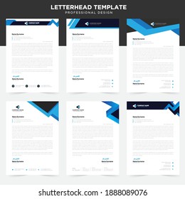 Simple creative modern letter head templates for your project design, Vector illustration