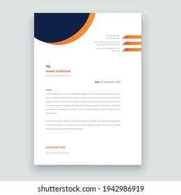 Simple creative modern letter head templates for your project design, Vector illustration