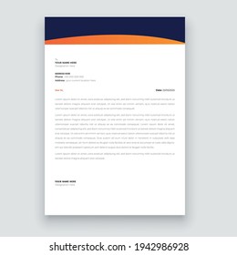 Simple creative modern letter head templates for your project design, Vector illustration