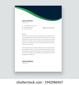 Simple creative modern letter head templates for your project design, Vector illustration
