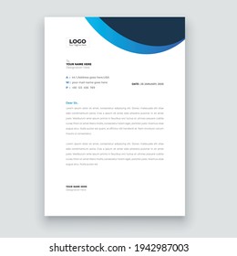 Simple creative modern letter head templates for your project design, Vector illustration