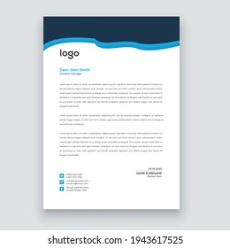 Simple creative modern letter head templates for your project design, Vector illustration