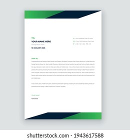 Simple creative modern letter head templates for your project design, Vector illustration