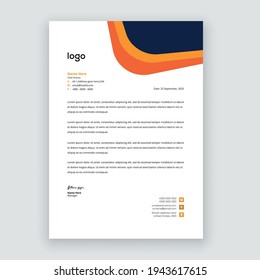 Simple creative modern letter head templates for your project design, Vector illustration