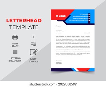 Simple creative modern letter head templates for your project design, Vector illustration