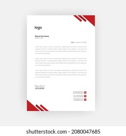Simple creative modern letter head templates for your project design,a4 sizes.