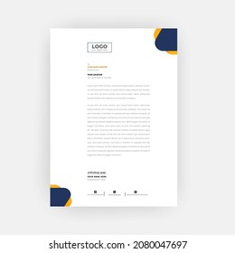 Einfache kreative, moderne Briefkopfvorlagen für Ihr Projektdesign, a4-Größen.