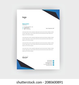 Simple creative modern letter head templates for your project design,a4 sizes.