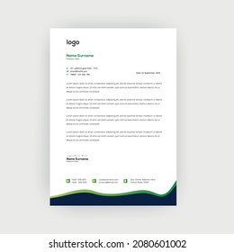 Simple creative modern letter head templates for your project design,a4 sizes.