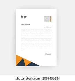 Simple creative modern letter head templates for your project design,a4 sizes.
