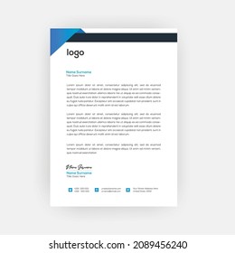 Simple creative modern letter head templates for your project design,a4 sizes.