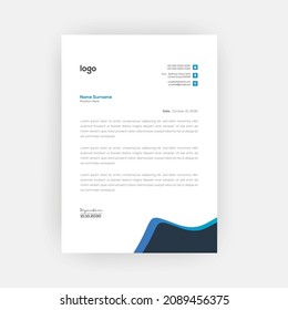 Simple creative modern letter head templates for your project design,a4 sizes.