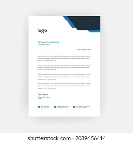 Einfache kreative, moderne Briefkopfvorlagen für Ihr Projektdesign, a4-Größen.