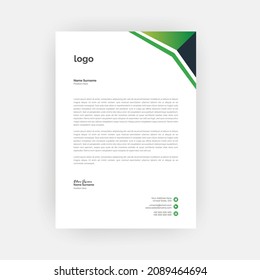 Einfache kreative, moderne Briefkopfvorlagen für Ihr Projektdesign, a4-Größen.