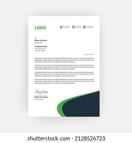 Simple creative modern letter head templates for your project design,a4 sizes.
