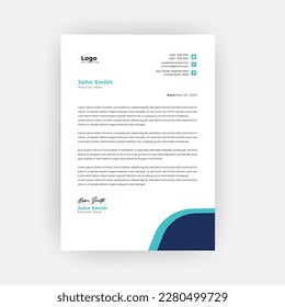Simple creative modern letter head templates for your project design, Vector illustration