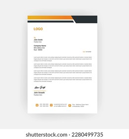 Simple creative modern letter head templates for your project design, Vector illustration