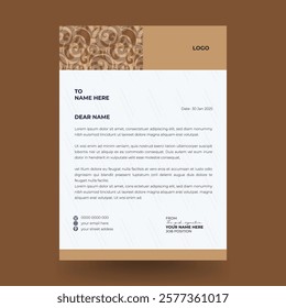 Simple creative and Modern letter head business templates for your project. clean design.