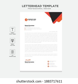 Simple creative modern letterhead templates  design for your project, Vector illustration