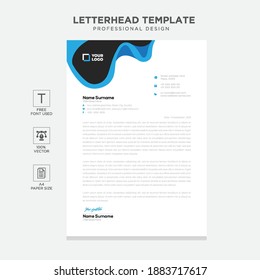 Simple creative modern letterhead templates  design for your project, Vector illustration