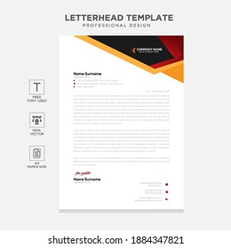 Simple creative modern letterhead templates  design for your project, Vector illustration