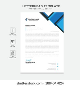 Simple creative modern letterhead templates  design for your project, Vector illustration