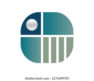 Simple and Creative Moon combined with Rounded Rectangular Shape
