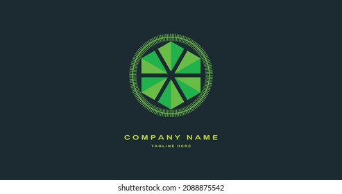 Einfache, kreative, natürliche, grüne Logoie