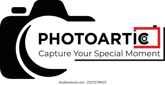 Design simples e criativo do logotipo da fotografia