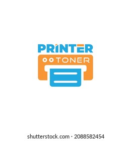 Simple Creative Printer Toner Logo design Concept Suitable For Company Logo, Print, Digital, Icon, Apps, And Other Marketing Material Purpose