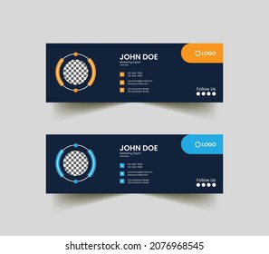 Simple And Creative Professional Email Signature Fb Cover Design