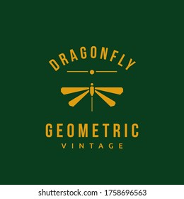 simple, creative, retro yet vintage nature dragonfly logo design inspiration