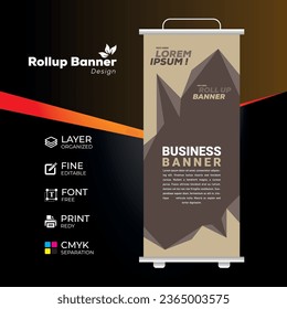 Simple Creative Roll up banner design template Modern Exhibition Advertising Trend Business 