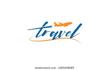 Simple Creative travel logo design template.