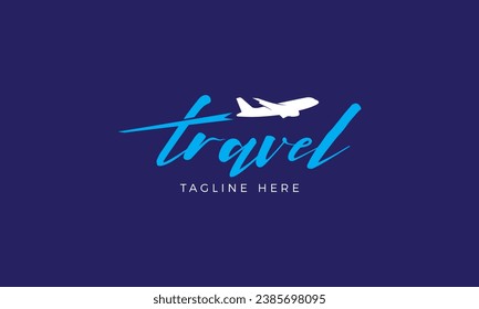 Simple Creative travel logo design template.