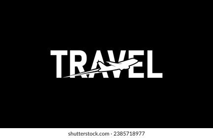 Simple Creative travel logo design template.