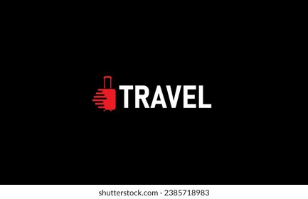 Simple Creative travel logo design template.