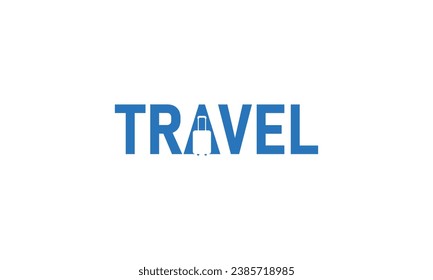 Simple Creative travel logo design template.