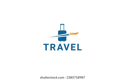 Simple Creative travel logo design template.