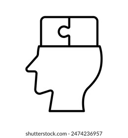 icono de creatividad simple con estilo de contorno